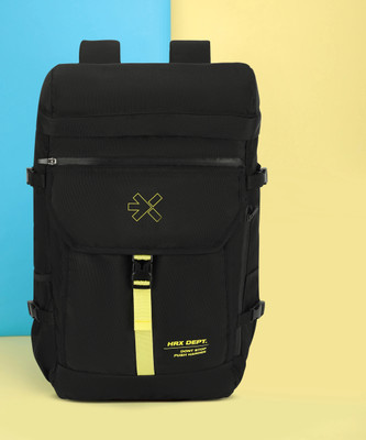 HRX by Hrithik Roshan Unisex Bag with Rain Cover Travel / Office/ Trekking 35 L Laptop Backpack(Black)