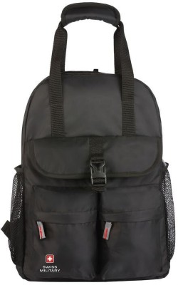 SWISS MILITARY Multi Utility Backpack fits up to 15.6 inch Laptop, 20 LTR 20 L Backpack(Black)