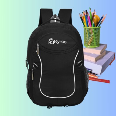 Kyros bags men college bags Daily Office Use backpack college bags girls 30 L Laptop Backpack(Black)