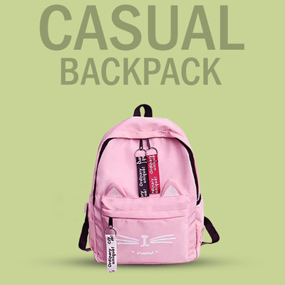 Shishtha Pink_@ cat_@@ _1pc_2 20 L Backpack(Pink)