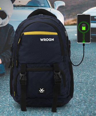 WROGN ASHPER Unisex with USB Port and Rain Cover 40 L Laptop Backpack(Blue)