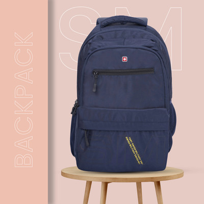 SWISS MILITARY Mandala Multi Utility Backpack 34 L Laptop Backpack(Blue)
