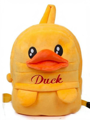 KIDBIRD Soft Toy Boy Duck Plush Bag For Cute Kids 2-5 Years (Multicolor) - 14 cm 14 L Backpack(Yellow)
