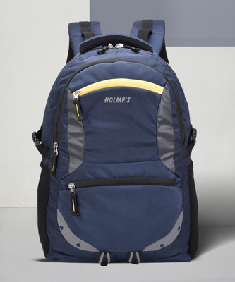 HOLME'S Laptop Backpack Spacy unisex with rain cover and reflective strip 35 L Laptop Backpack(Blue)