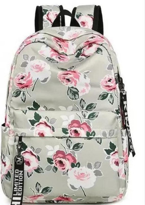 Shishtha ROSE PRINT_ab 30 L Backpack(Beige)