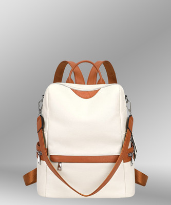 HouseOfCommon Women's Fashion Backpack Purses Multipurpose Design Handbags and Shoulder Bag 25 L Backpack(White)