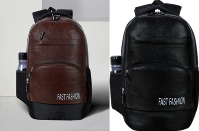 Fast Fashion BagCombo_1647 30 L Backpack(Brown, Black)