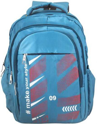 Aikaa Multi compartment Bagpack For School College & Casual Use 25 L Backpack(Blue)