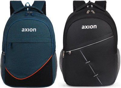 Axion Large 30L Backpack for Men Laptop Bags Women College School Waterproof Bagpack 30 L Backpack(Green, Black)