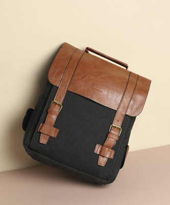 Haute Sauce Women's The Journey Backpack - Brown & Black 15 L Backpack(Black)