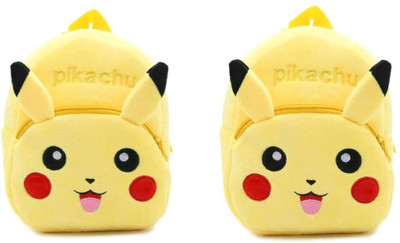 Aveek BM-Latch_combo of 2 yellow pikachu_1441 12 L Backpack(Yellow)