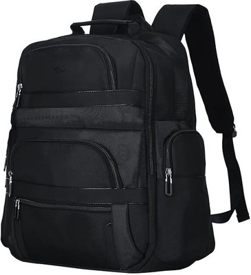 GoHustle ICONA Laptop Backpack for Business in Waterproof & Anti-Abrasive Fabric 22 L Trolley Laptop Backpack(Black)