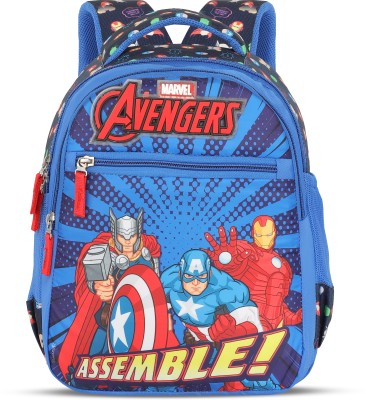 Priority 16 inch Snickers 005 Marvel Avengers Printed Royal Blue 27 L Backpack(Blue)