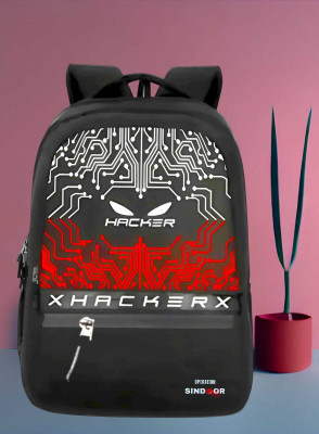 HOC hacker bag orignal back pack 2 hidden poket with rain cover 40 L Backpack(Black)