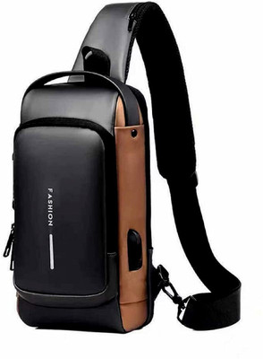 NITI IMPEX Anti-Theft Sacgear Backpack Sling Bag Shoulder Crossbody Chest Bag 1 L Backpack(Yellow)