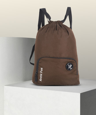 Arctic Fox Brown Drawstring Bag 15 L Backpack(Brown)