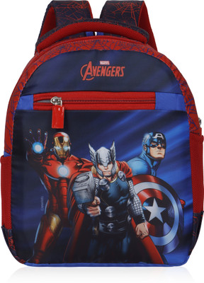 Priority 12 inch Truffle 003 Avegers Printed Royal Blue 20 L Backpack(Blue)