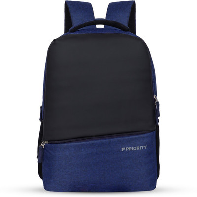Priority Classic Polyester 18 inch Apex 004 Color Block Laptop 30 L Laptop Backpack(Blue)