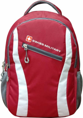 SWISS MILITARY LAPTOP BACKPACK - LBP86 26 L Laptop Backpack(Red, Grey)