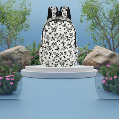 Mahaveer Collection MH-FK-STYLIS-11 15 L Backpack(White, Black)