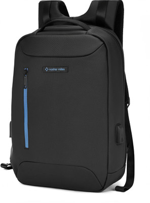 NASHER MILES Staten Passenger Workpack | Polyester | USB charging | Ideal For Office 29 L Laptop Backpack(Black)