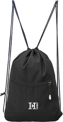 H-Hemes Dori Bag Gym Bag Small Bag Everyday Use With Front Zipper Pocket 12 L Backpack(Black)