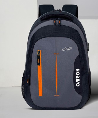 OMRON BAGS With 3 Compartment Office, Travel And College 30 L Laptop Backpack(Black, Orange)