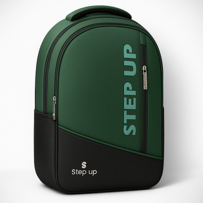 Stepup Vetocity Army Spacious School Bag for Boys |Rain Cover Inside| 32 L Laptop Backpack(Green)