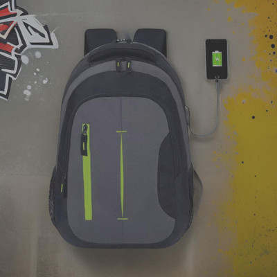 Shivra backpack for men backpack bags bagpack 34 L Laptop Backpack(Grey)
