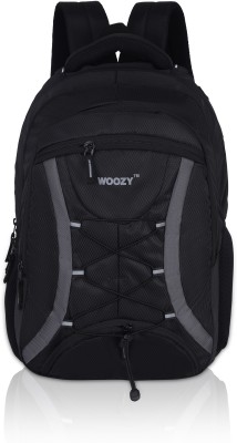 Woozy for Men Women Boys Girls | Office Utility 25 L Laptop Backpack(Black, Grey)