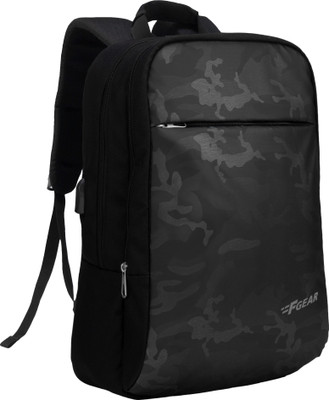 F Gear Harvey Camo Black 25 L Laptop Backpack(Black)