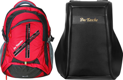 Da Tasche Cross 35L Red 35 L Laptop Backpack(Red, Black)