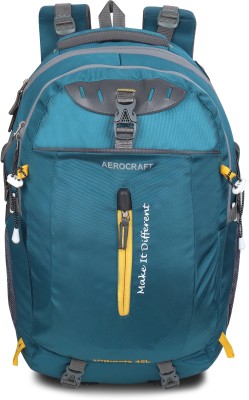 AEROCRAFT Large Laptop Backpack unisex backpack with raincover and reflective strip(Green) 45 L Laptop Backpack(Blue)