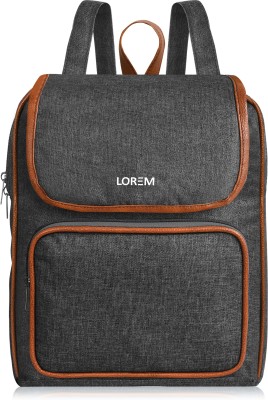 LOREM Small 6.19L College, Office, Travel Shoulder BackPack For Women & Girls BP07 Waterproof Backpack(Grey, 6.19 L)