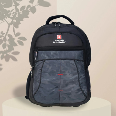SWISS MILITARY Camouflage Multi-Utility 31 L Laptop Backpack(Black)