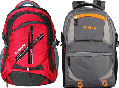 Da Tasche Cross 35L Red 35 L Laptop Backpack(Red, Blue)