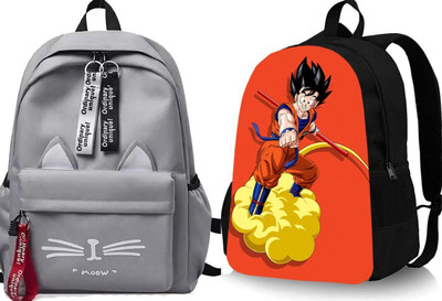 Shishtha A_CT-GRY@@_1 & GOKU_@@_3_abc 30 L Backpack(Grey, Black)
