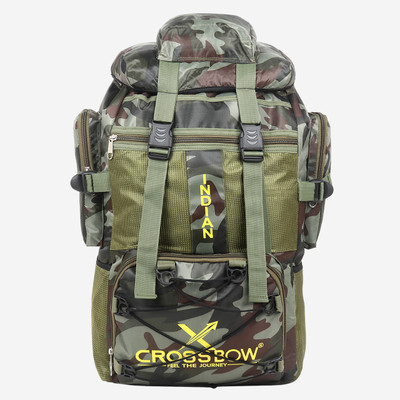 Crossbow Stylish Waterproof For Highking , Camping , trekking Bag 90 L Backpack(Green)