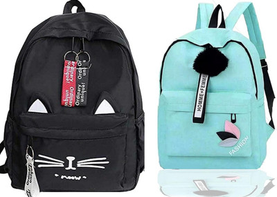 Plama A_BLK__CAT__1 A & FSHN_@@ GRN_1 PC_abc 30 L Backpack(Black, Green)