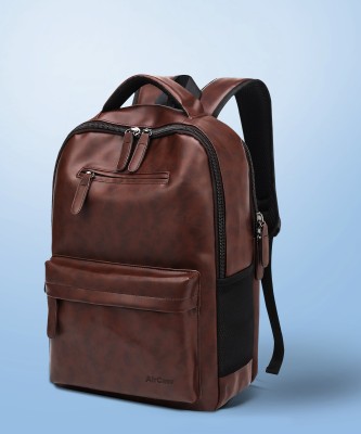 AirCase C34 Vegan Leather 25 L Laptop Backpack(Brown)