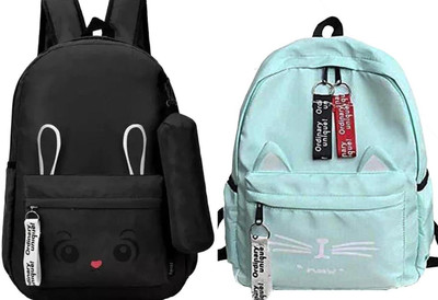 khatushyam collection A_BLK_- BN_-1_6 & CT_GRN_@_1_abc 30 L Backpack(Black, Green)