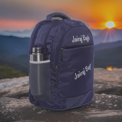 JairaJ regular size Laptop school bag college travell office bag with rain cover 40 L Backpack(Blue)