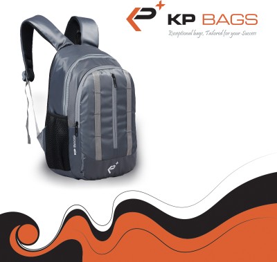 KP Bags Multi Purpose Stylish 4 Compartments, Bottle Holder, College, Travel Backpack 21 L Backpack(Grey)