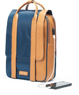 Assembly Luggage 15.6 Inches Backpack with USB Charging Port & Organiser Pockets - Echo 17 L Laptop Backpack(Blue)
