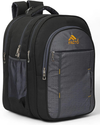 facto High Quality Stylish Casual Waterproof School Bag boys & girls Class 6th to 10th 70 L Backpack(Grey)
