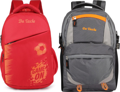 Da Tasche TWILL SHINE RED 33 L Laptop Backpack(Red, Blue)