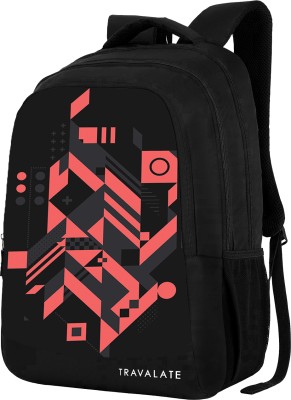 Travalate Polyester 37L Men Women Multi-Pockets Laptop Backpack for Office - College 37 L Laptop Backpack(Red)