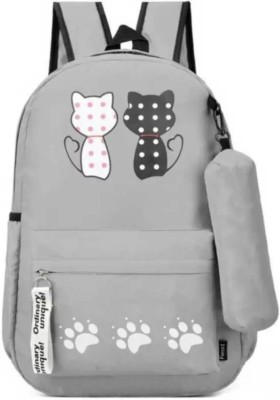 Flamebird GREY DOUBLE CAT54JH_11 20 L Backpack(Grey)