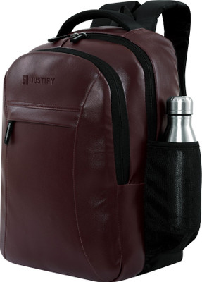 HouseOfCommon VINTAGE 0.2 Faux Leather Travel College Backpack for Men and Women 30 L Laptop Backpack(Brown)