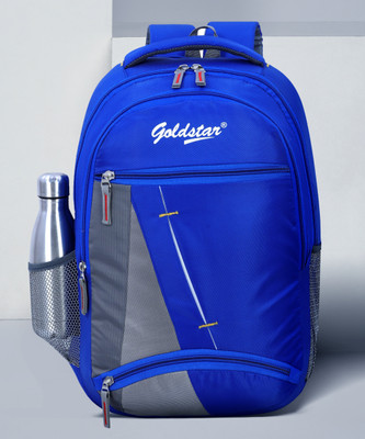 Goldstar Medium 30 L Laptop Backpack Medium 30 L Laptop Backpack 30 L Casual Waterproof Laptop Backpack/Office Bag/School Bag/College Bag/Business Bag/Unisex Travel Backpack  (Blue) For Rs. 299 @ 85 %